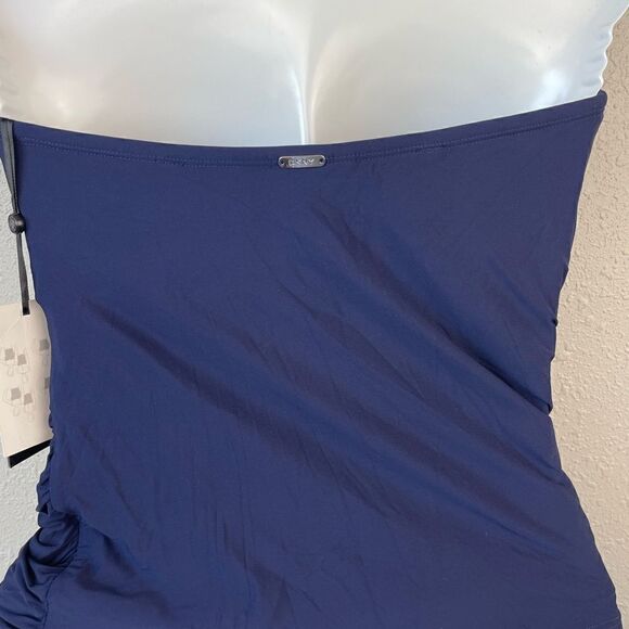 NWT DKNY Navy Blue Tankini Top Size 10 - Picture 4 of 4